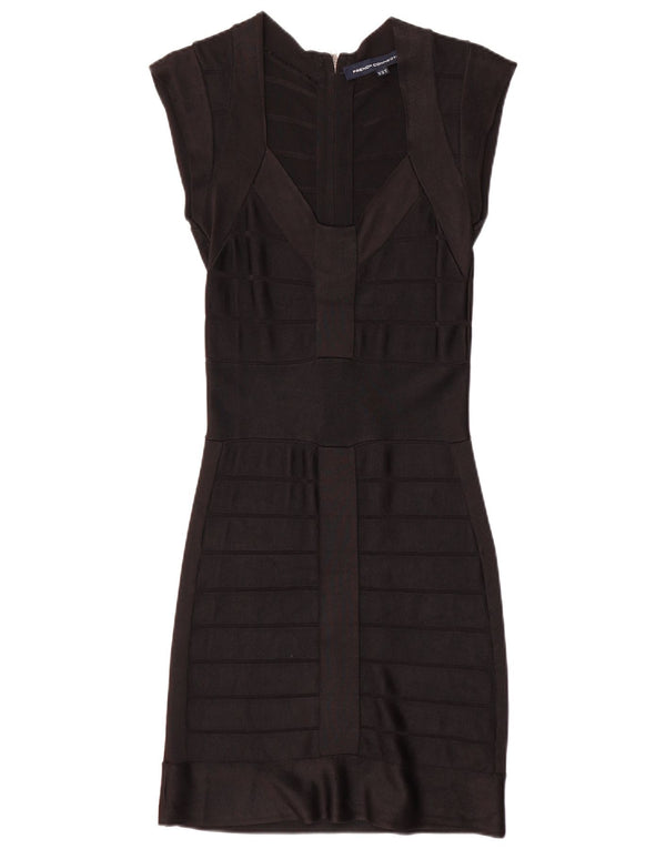 French Connection Vestido tubo para mujer UK 40 Small Viscosa negra