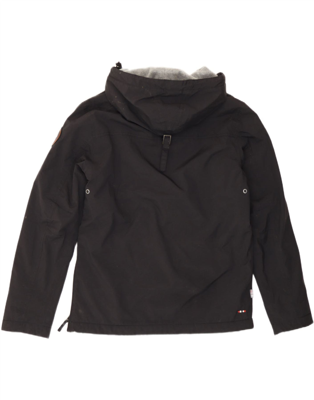 Napapijri Chaqueta anorak con capucha y gráfico para hombre UK 38 Mediano Poliéster negro