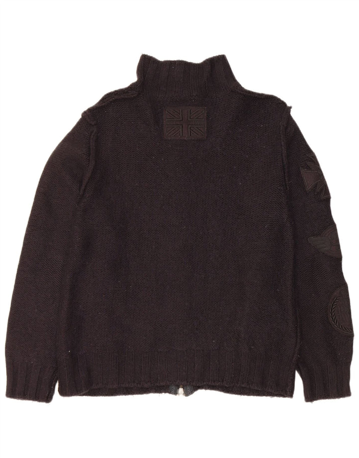 Richmond - Cárdigan para mujer, talla 20, 2XL, lana negra