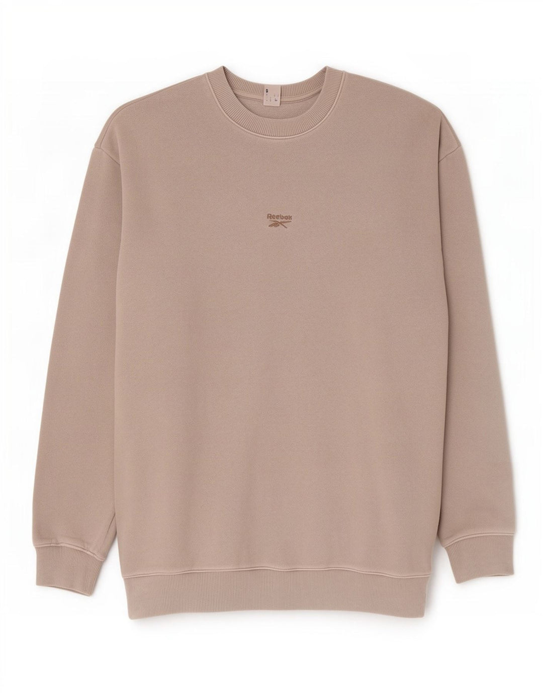 Reebok - Sudadera holgada para hombre, jersey pequeño de algodón gris