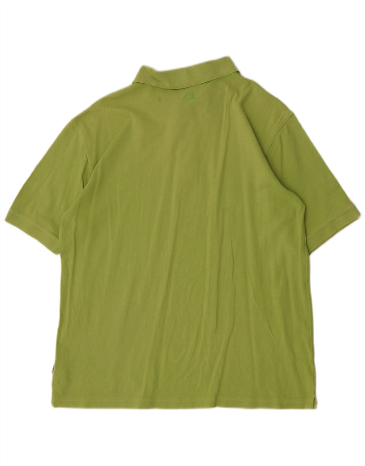 Kappa Polo Hombre Grande Verde Algodón