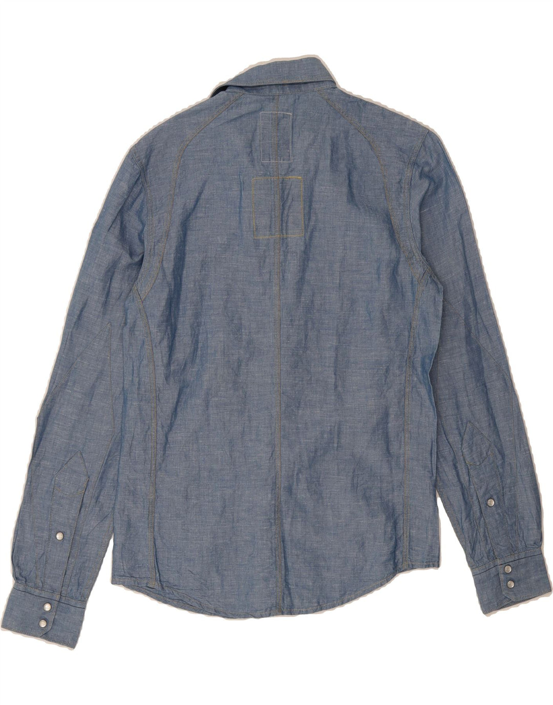G-STAR Mens Grant Fit Shirt Small Blue Cotton Vintage G-Star and Second-Hand G-Star from Messina Hembry 