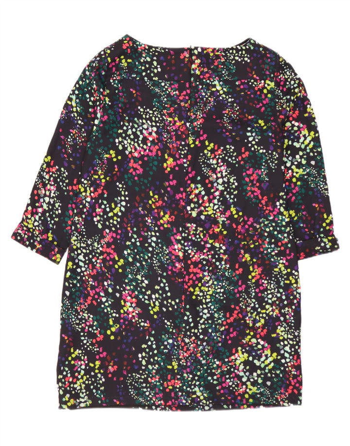 COAST Vestido recto de manga 3/4 para mujer UK 10 Small Multicolor Spotted