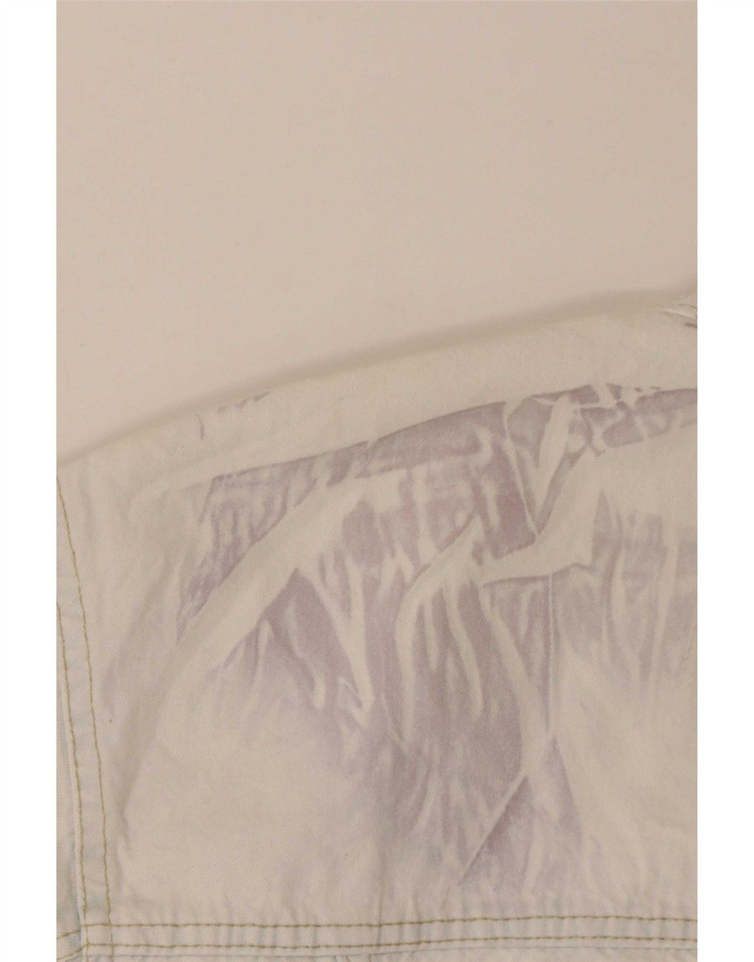 Kenny S Chaqueta vaquera corta de gran tamaño para mujer UK 10 Small White Cotton