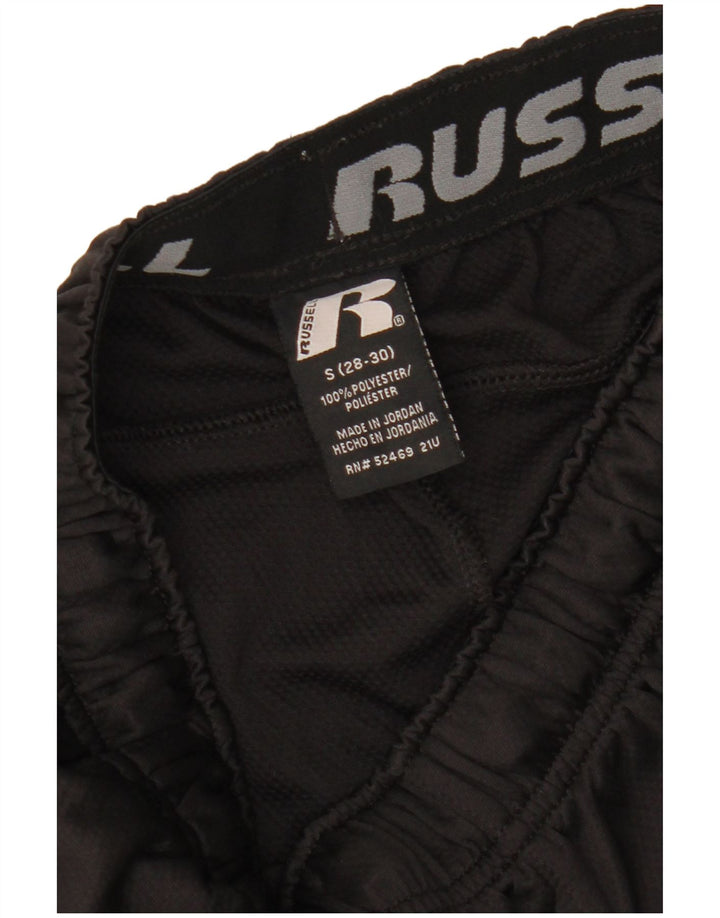 RUSSELL ATHLETIC Pantalones cortos deportivos Dri-Power para hombre, poliéster negro pequeño