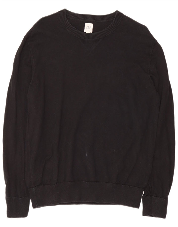 Gap Jersey De Cuello Redondo Para Hombre Jersey Pequeño De Algodón Negro