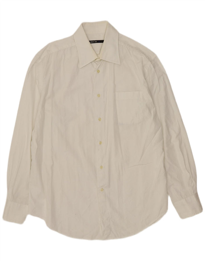CERRUTI 1881 Camisa Hombre Talla 16 1/2 42 Grande Blanca