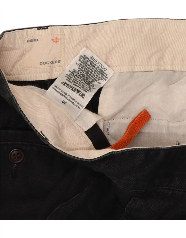 DOCKERS Mens Chino Shorts  W36 Large  Black Cotton Vintage Dockers and Second-Hand Dockers from Messina Hembry 