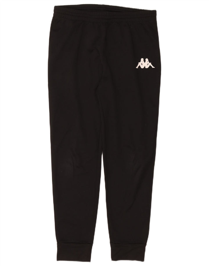 KAPPA Hombre Pantalones De Chándal Joggers Small Negro