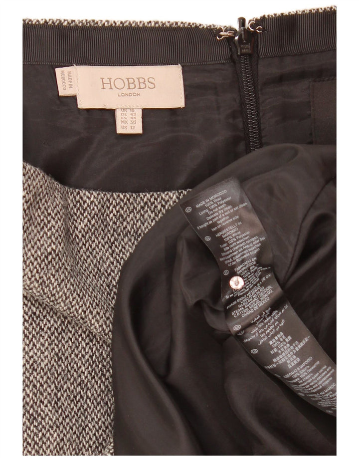 Hobbs Falda recta para mujer UK 16 Large W35 Lana gris
