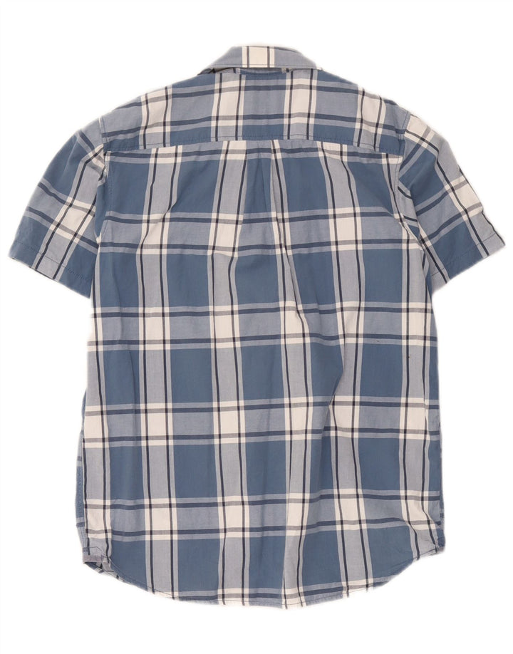 Camisa de corte clásico de manga corta para hombre Vans XS Blue Check