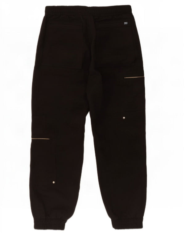 Zara Mujer Crop Joggers Pantalones Cargo Grande W30 L26 Negro