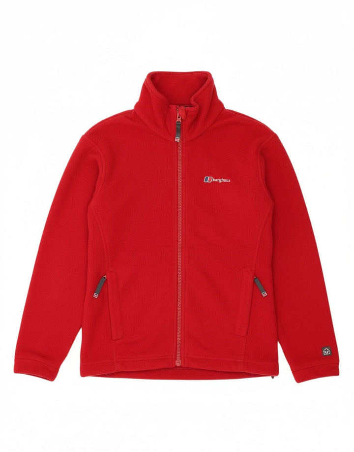 BERGHAUS Womens Fleece Jacket UK 10 Small Red Polyester