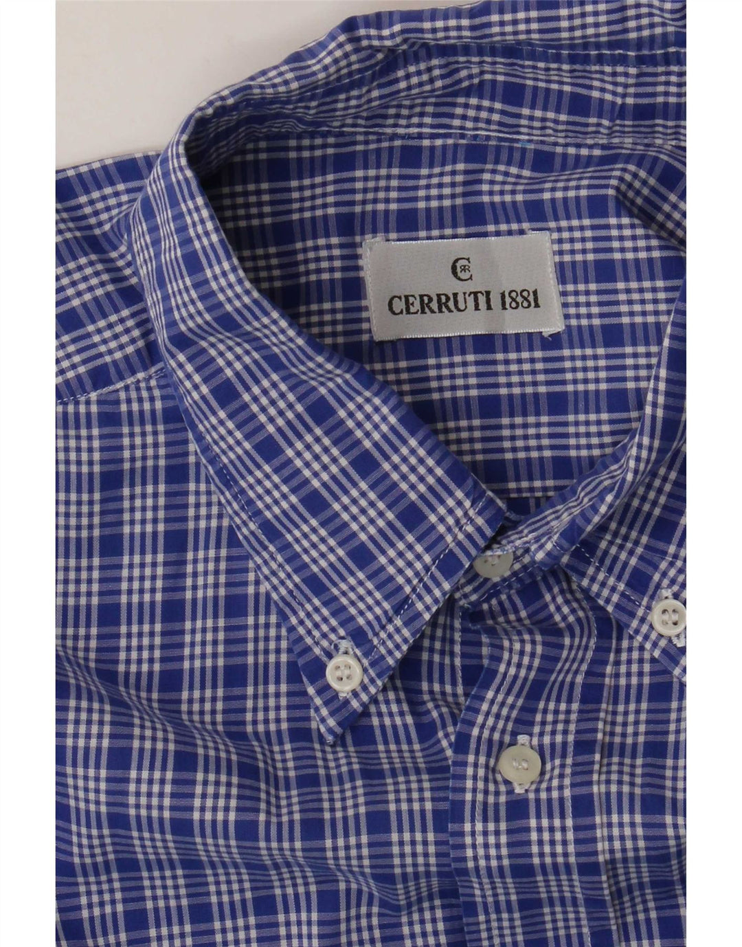 Cerruti 1881 Camisa Hombre XL Cuadros Azules
