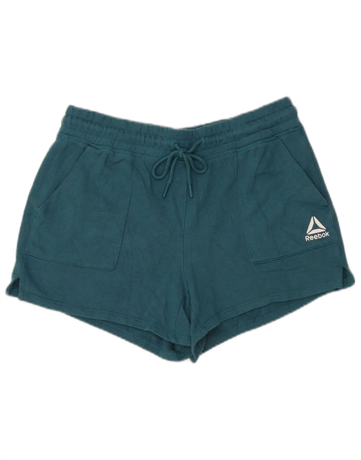REEBOK Pantalones cortos deportivos para mujer UK 44 Azul medio
