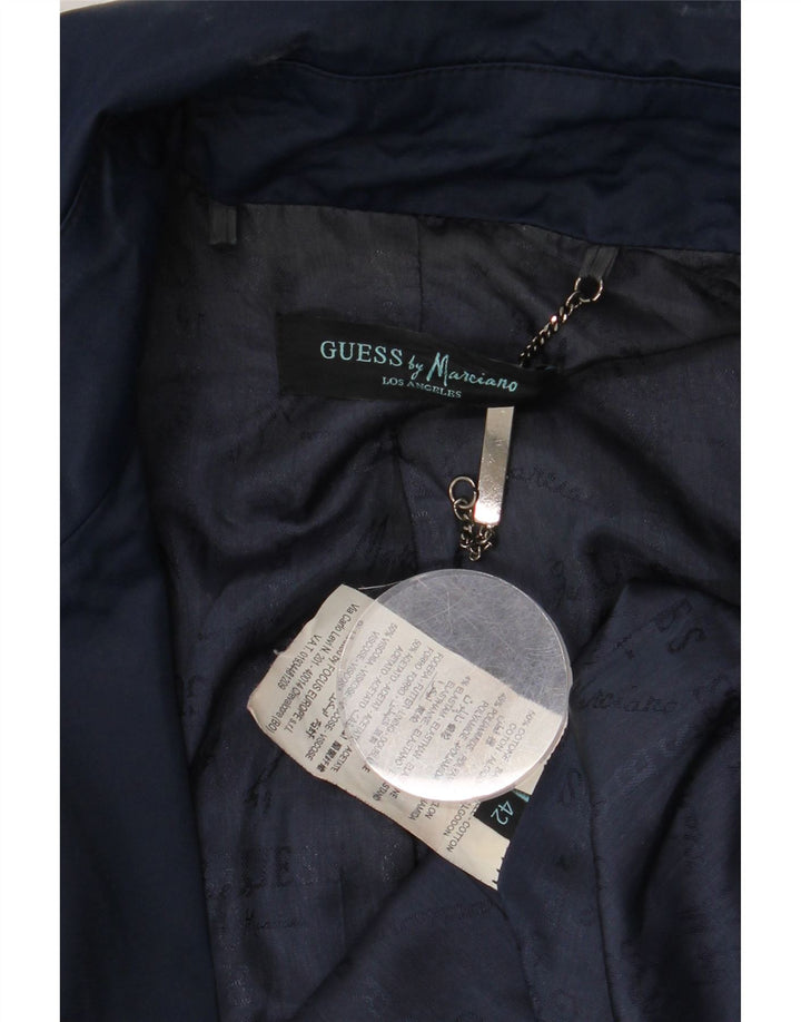 Gabardina Mujer Guess By Marciano IT 42 Algodón Azul Marino Medio