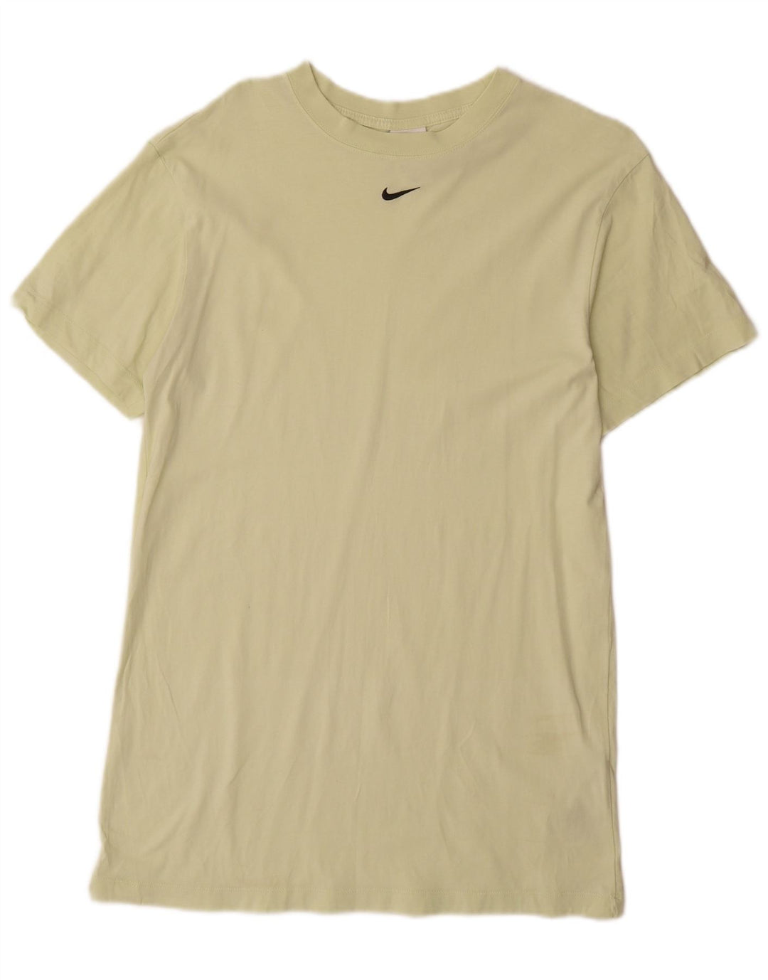 NIKE Vestido tipo camiseta para mujer UK 6 XS Algodón amarillo