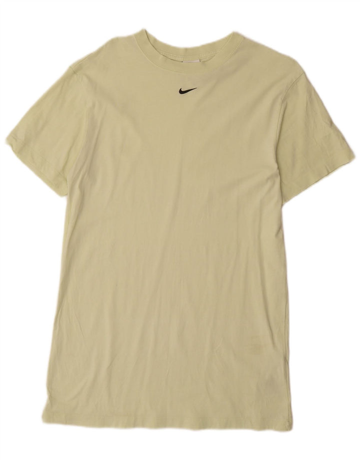 NIKE Vestido tipo camiseta para mujer UK 6 XS Algodón amarillo