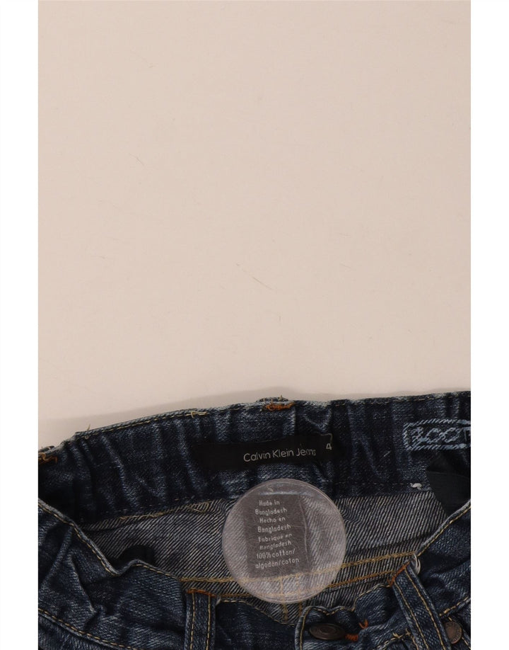 CALVIN KLEIN Vaqueros rectos para niño 3-4 años W20 L17 Algodón azul