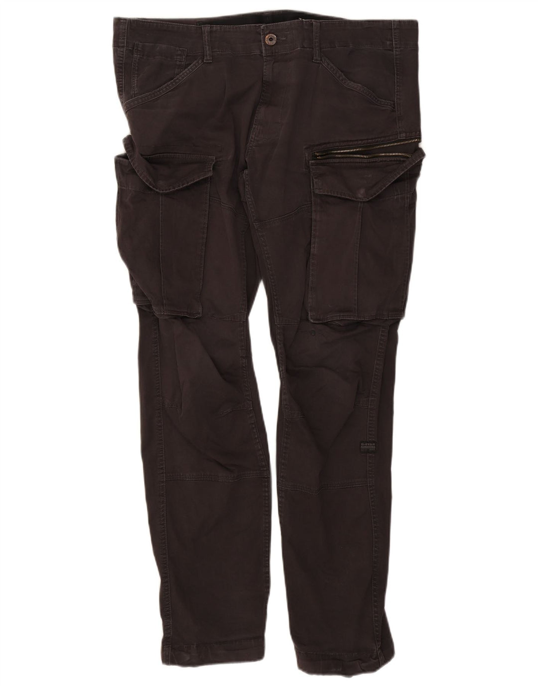 G-Star Hombre Pantalones Cargo Rectos W38 L32 Marrón
