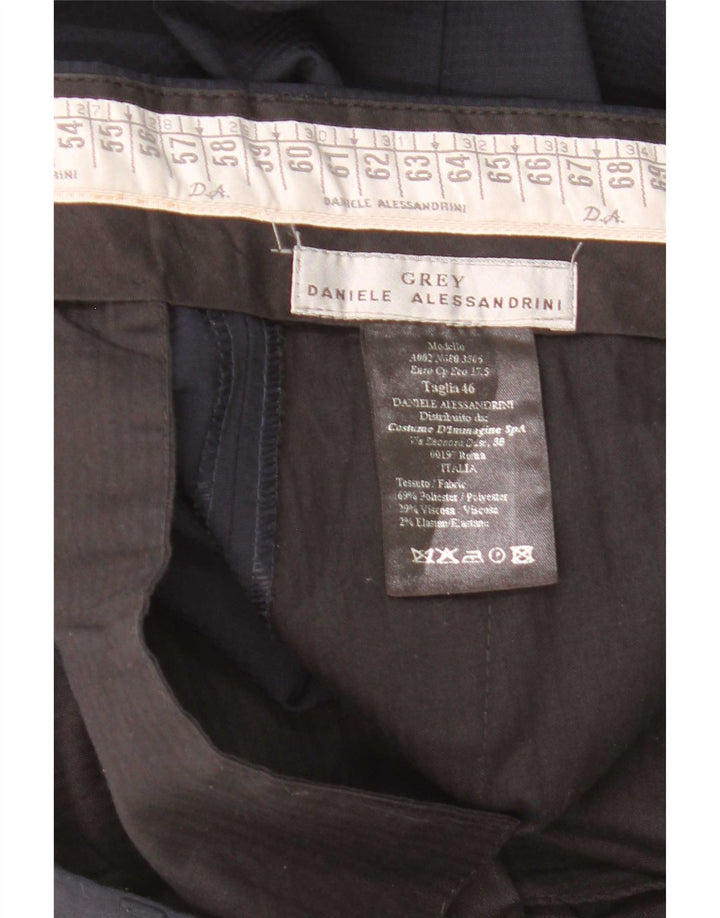 Daniele Alessandrini Traje de 2 piezas para hombre IT 46 Small W31 L33 Azul marino