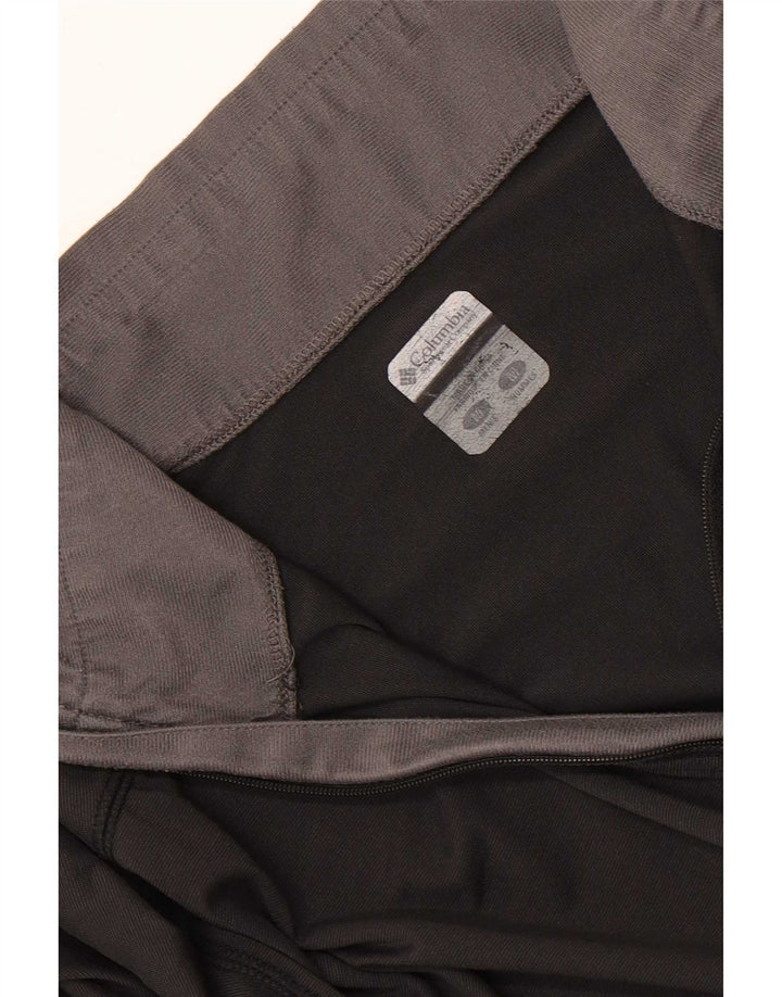 Columbia Hombre Omni Dry Zip Neck Chándal Top Mediano Negro