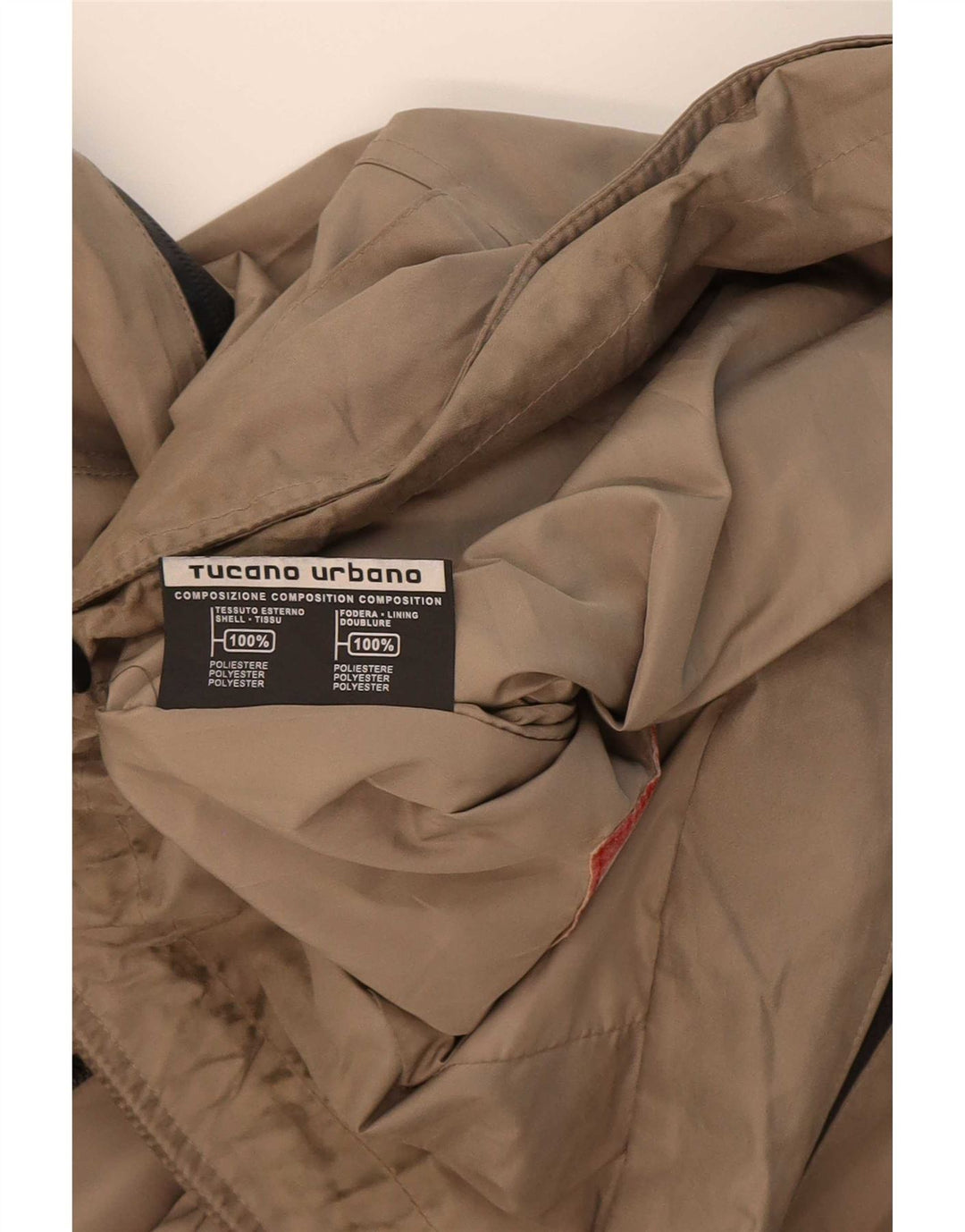 Tucano Urbano Chaqueta utilitaria para hombre ES 38 Poliéster beige medio
