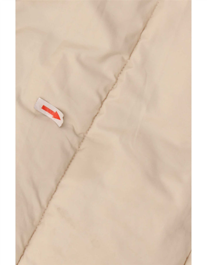 KHUJO Abrigo acolchado con capucha para mujer UK 10 Small Off White Poliéster