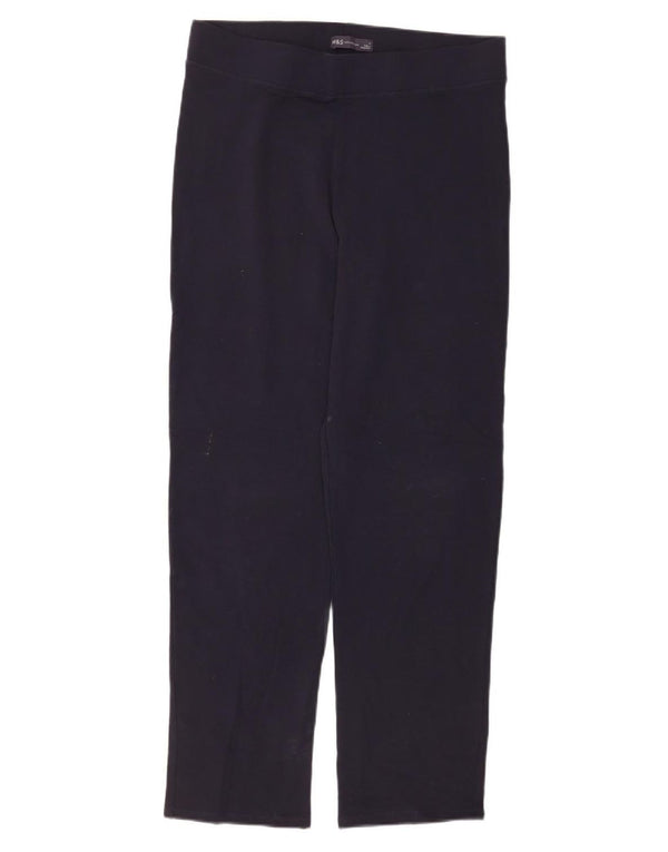 Marks & Spencer Pantalones de chándal para mujer UK 14 Large W34 L30 Azul marino
