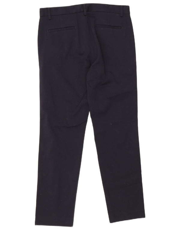 Cos Pantalones chinos ajustados para mujer IT 48 XL W32 L29 Algodón azul marino