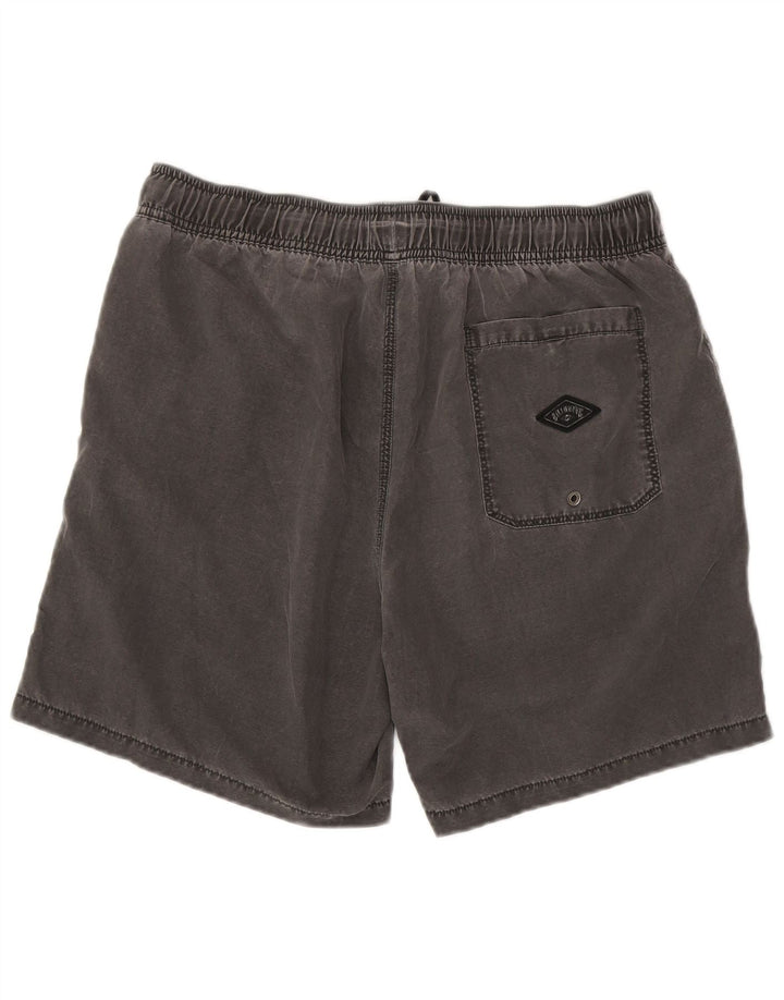 Pantalones cortos Billabong para hombre grande W34 poliéster gris