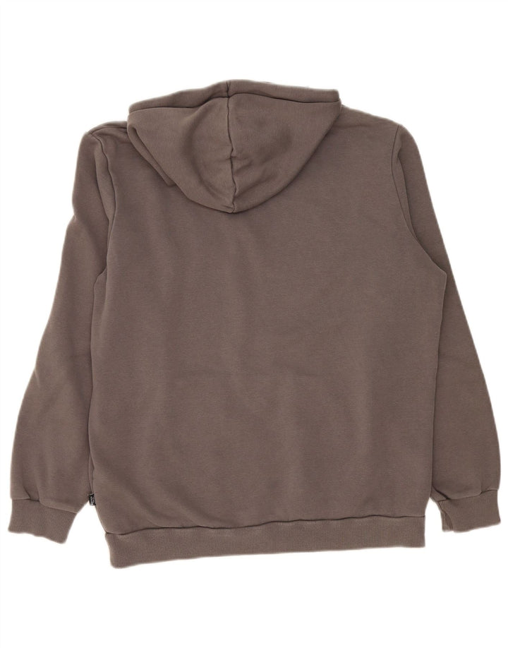 Puma Hombre Sudadera Con Capucha Gráfica Jersey De Algodón Gris Medio