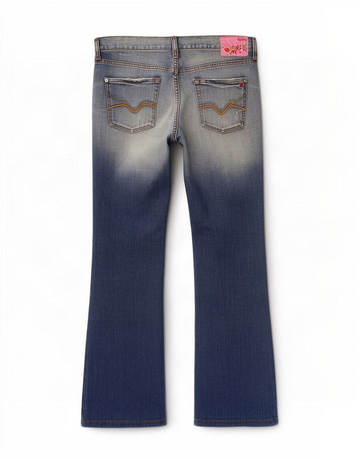 Vaqueros Bootcut Mujer Replay W32 L30 Algodón Azul