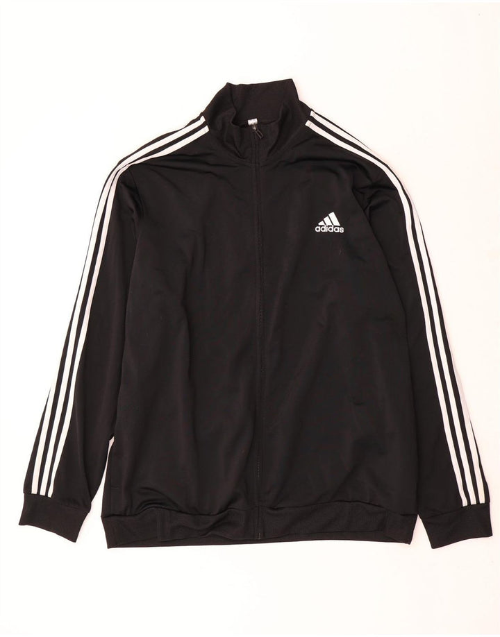 Adidas - Chaqueta de chándal para hombre, talla 52/54, 2XL, poliéster negro