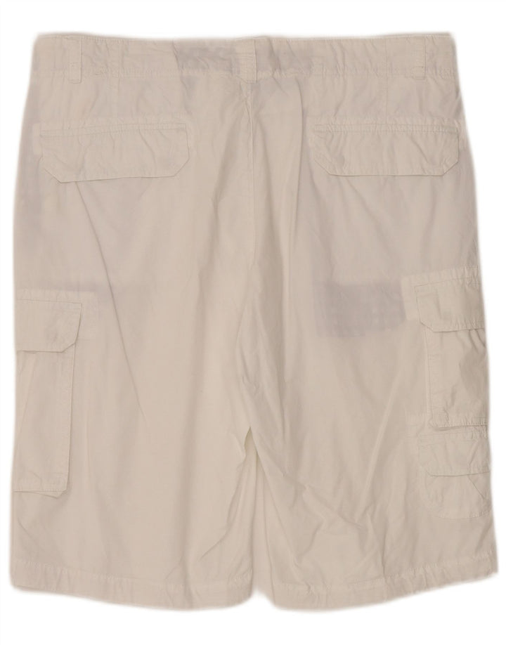 Daniel Hechter Pantalones cortos tipo cargo para hombre W36 Algodón blanco grande