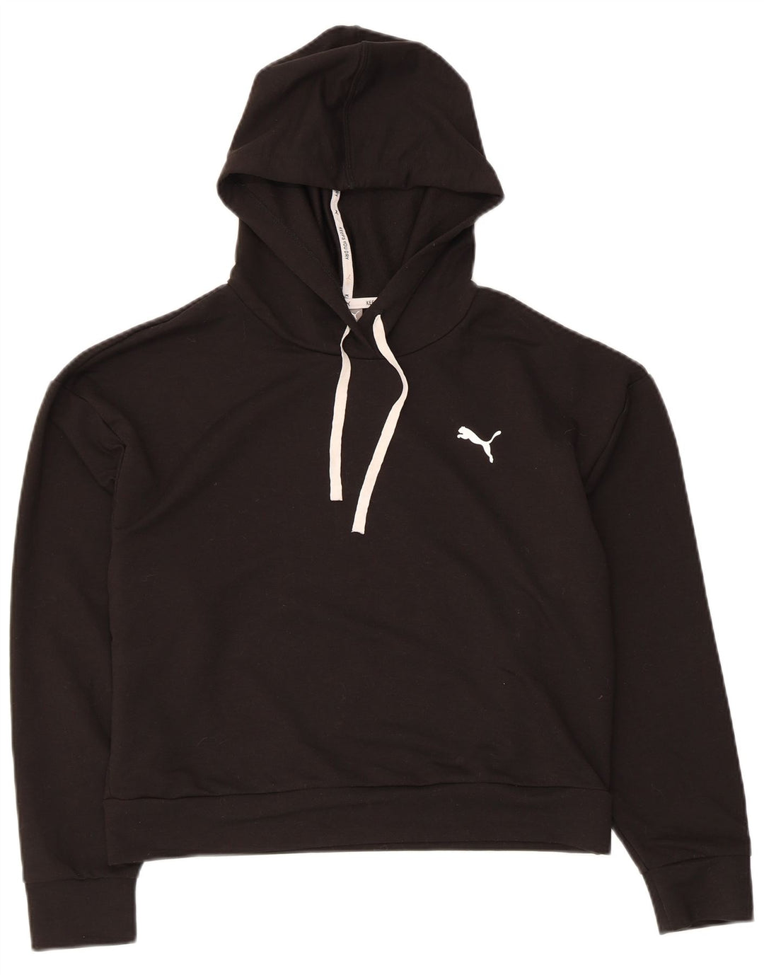 PUMA Jersey con capucha extragrande para mujer UK 10 Small Black Poliéster