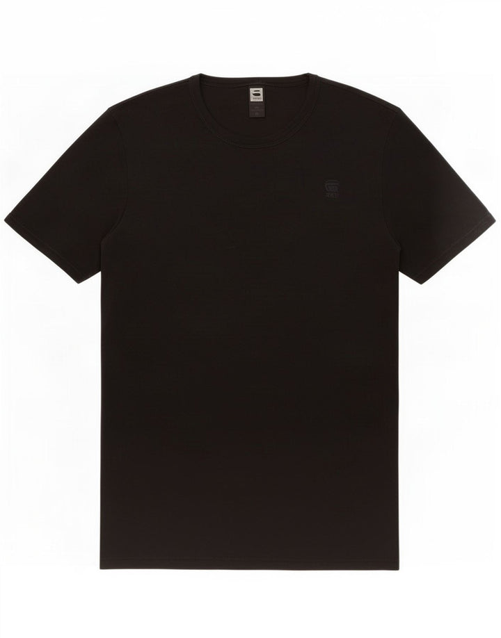 G-Star Hombre Camiseta Top Medium Negro Algodón
