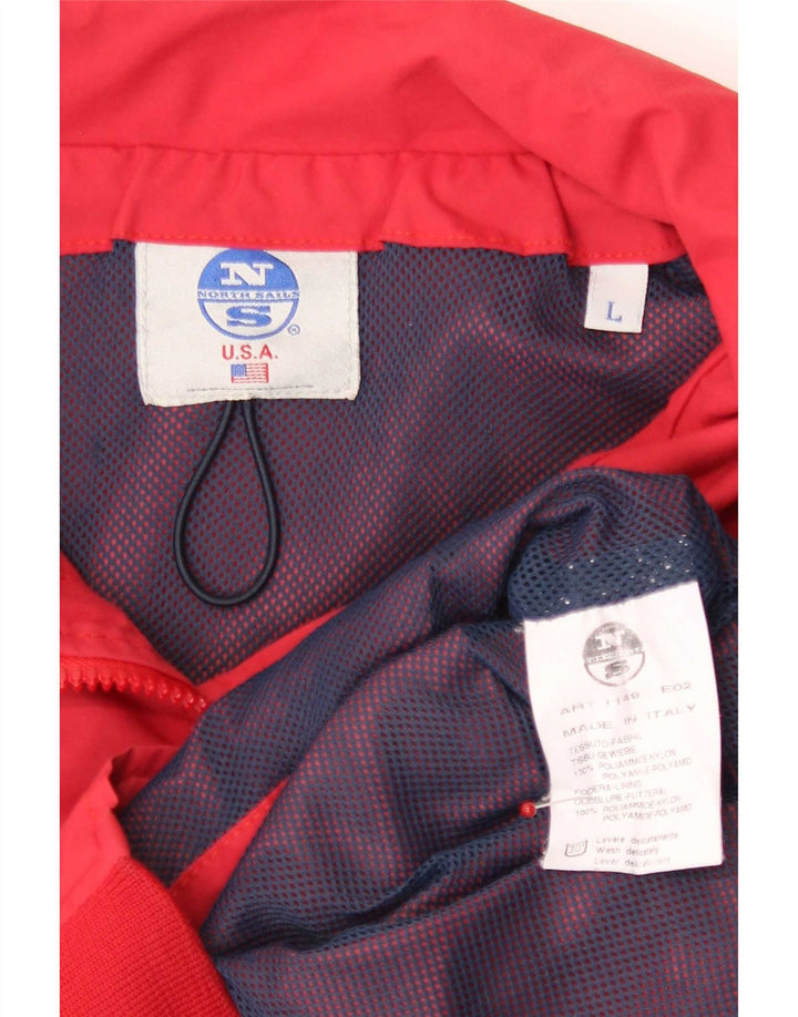 Chaqueta bomber para hombre North Sails UK 40 Large Poliamida roja