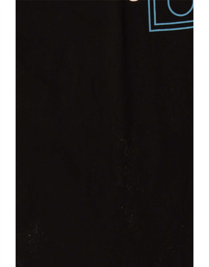 Fila Mujer Gráfico Chaleco Top Reino Unido 10 Pequeño Negro