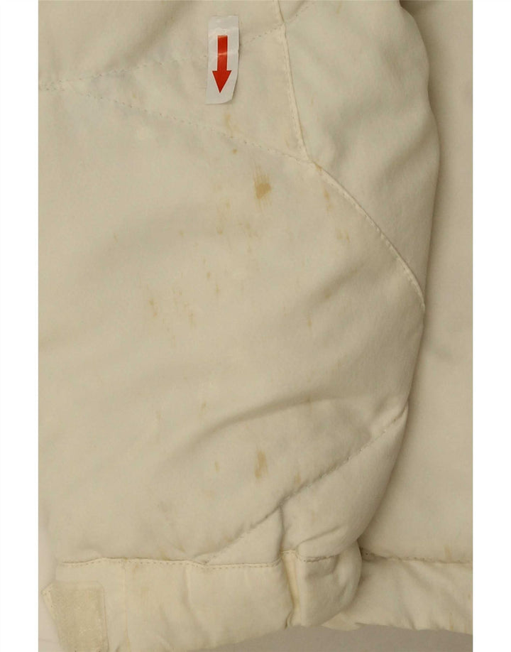 The North Face Chaqueta acolchada con capucha para mujer UK 44 Medium White Nylon