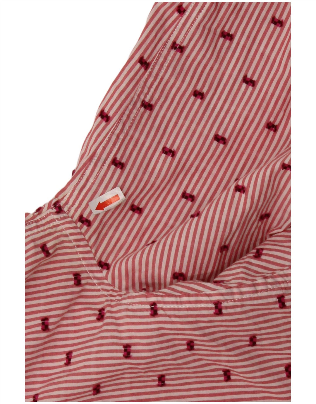 GAP Camisa alta para mujer UK 10 Small Red Stripe Cotton