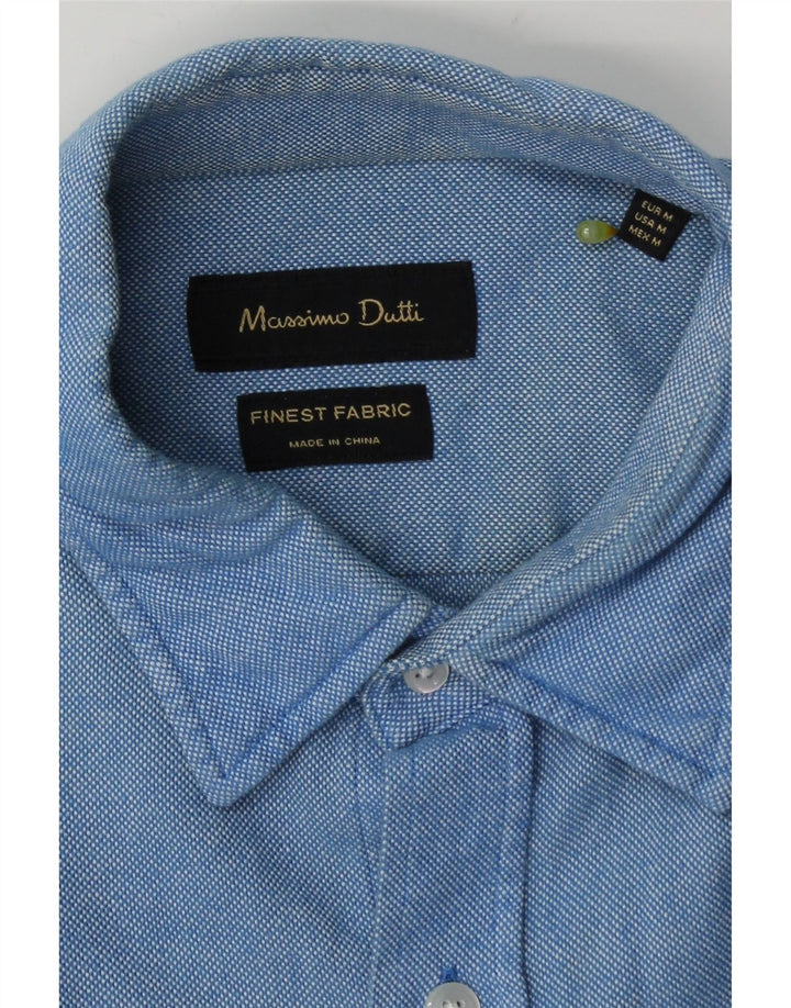 Camisa Massimo Dutti Hombre Azul Medio