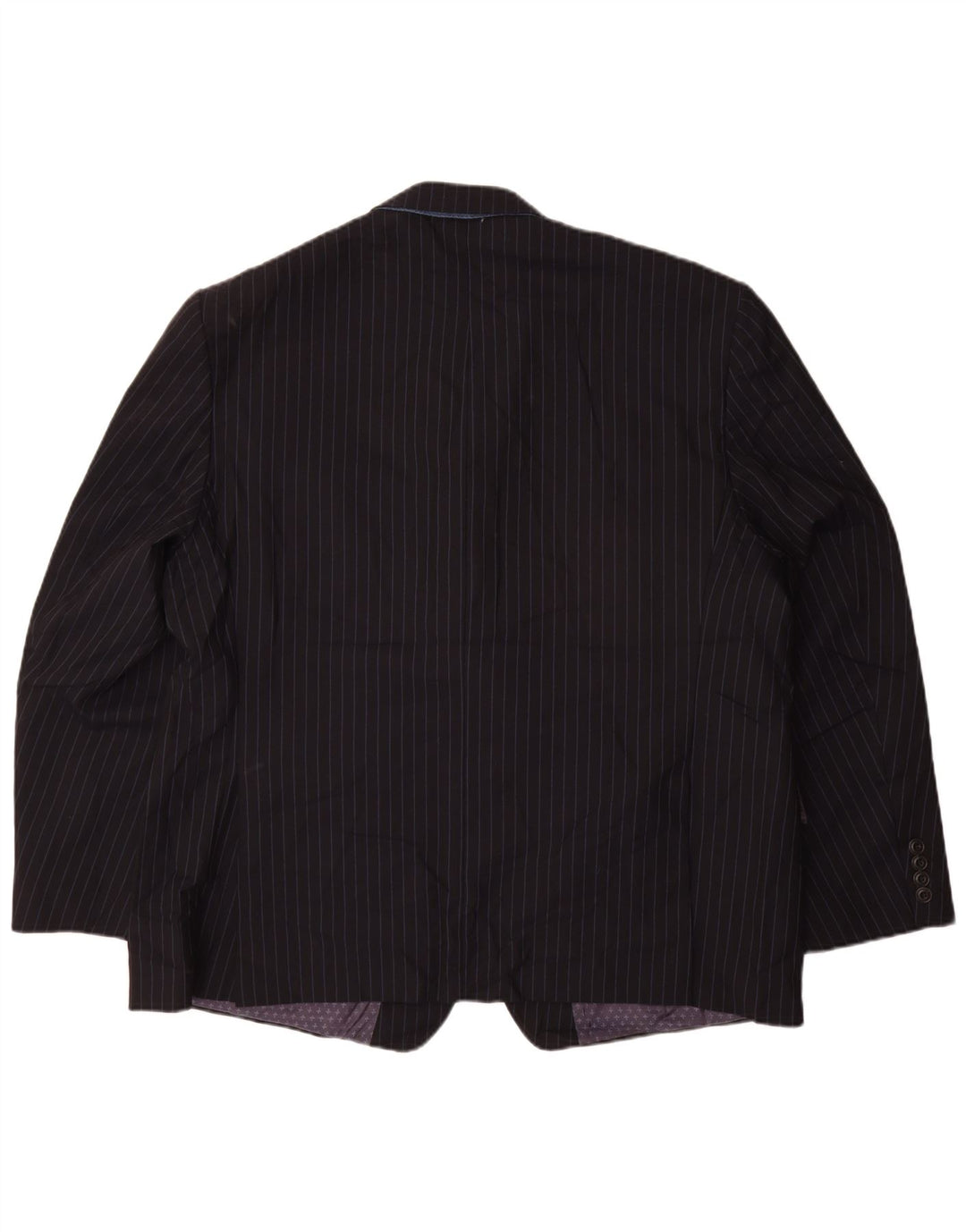 Marks & Spencer Chaqueta tipo blazer de 2 botones para hombre UK 48 4XL Azul marino a rayas