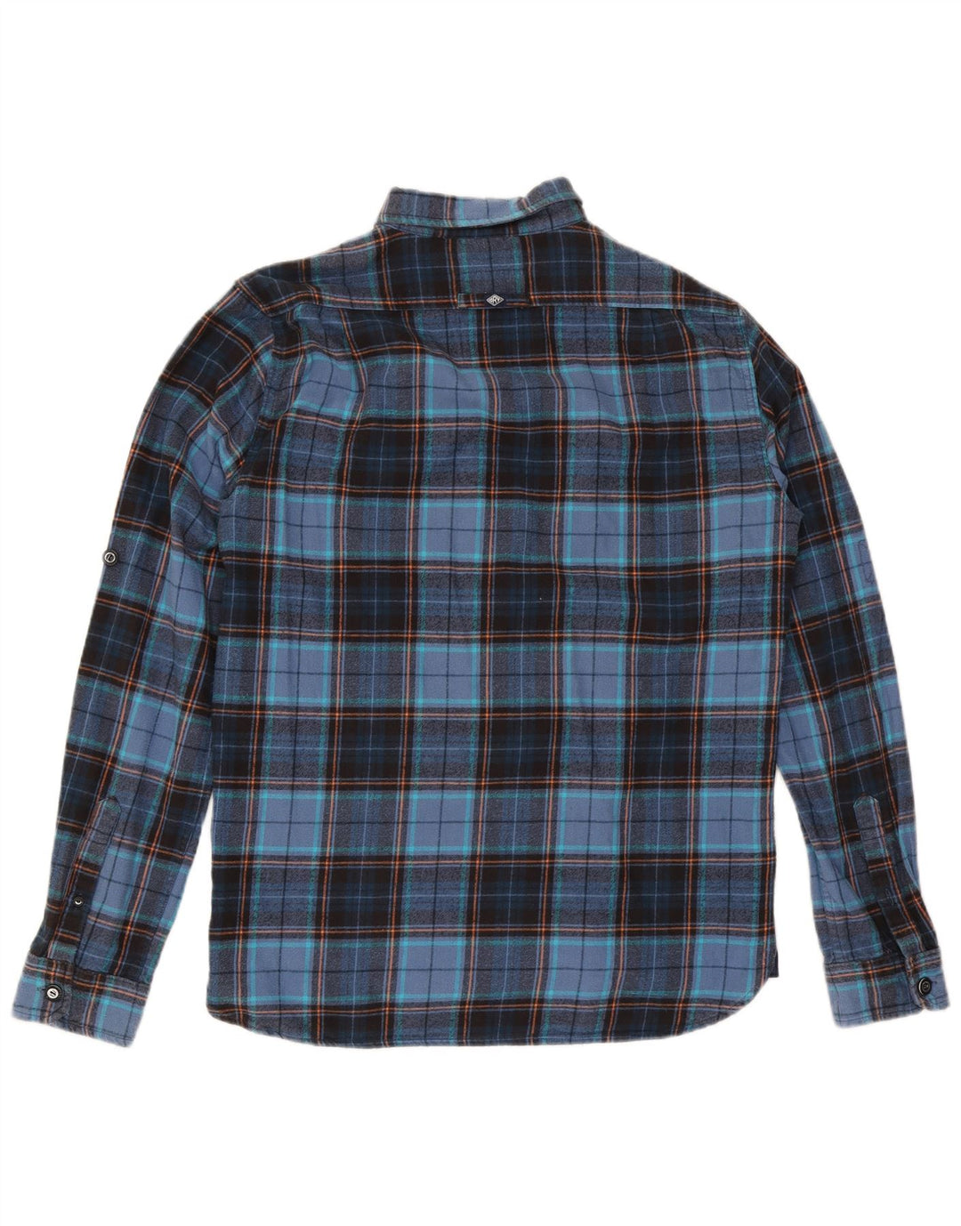 Superdry Camisa De Franela XL De Algodón A Cuadros Azul Marino