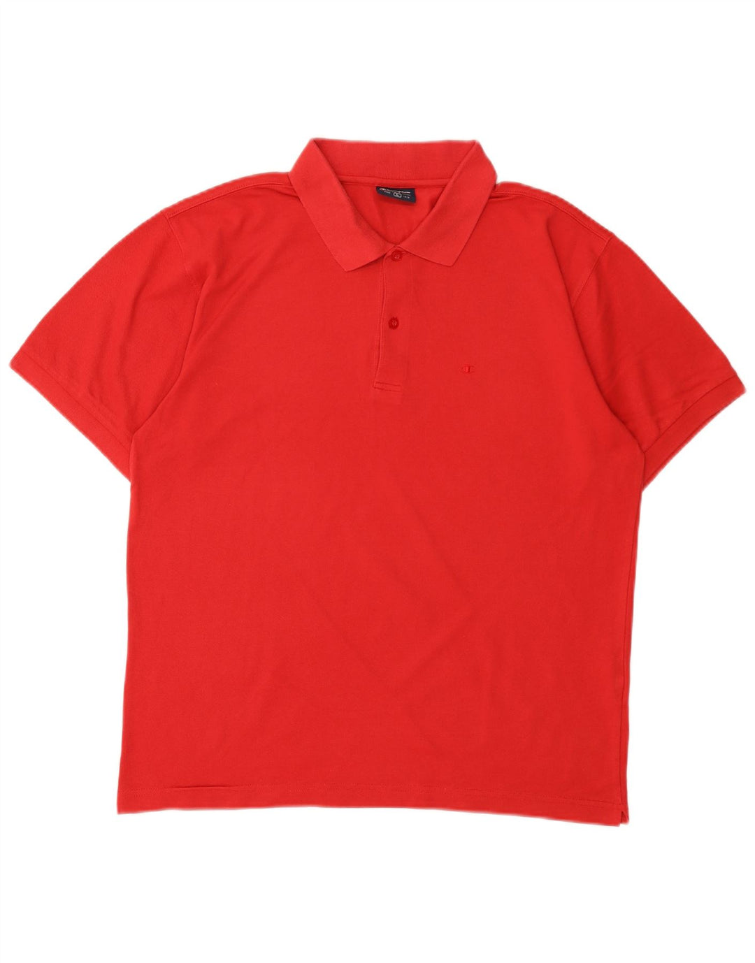 CHAMPION Polo para hombre grande de algodón rojo