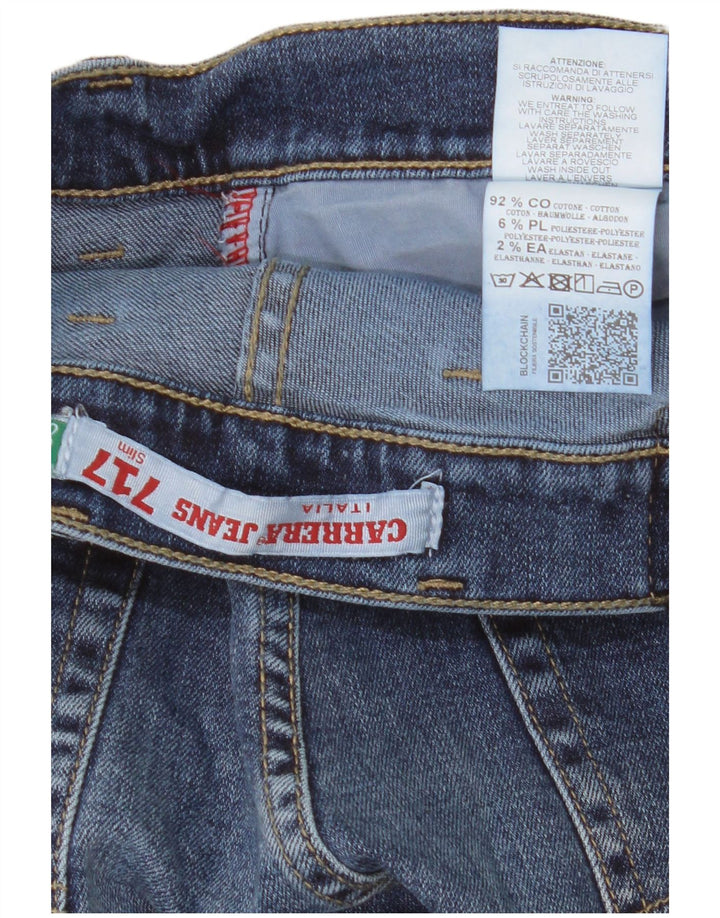 Carrera Mens 717 Slim Jeans IT 48 Medio W33 L32 Algodón Azul