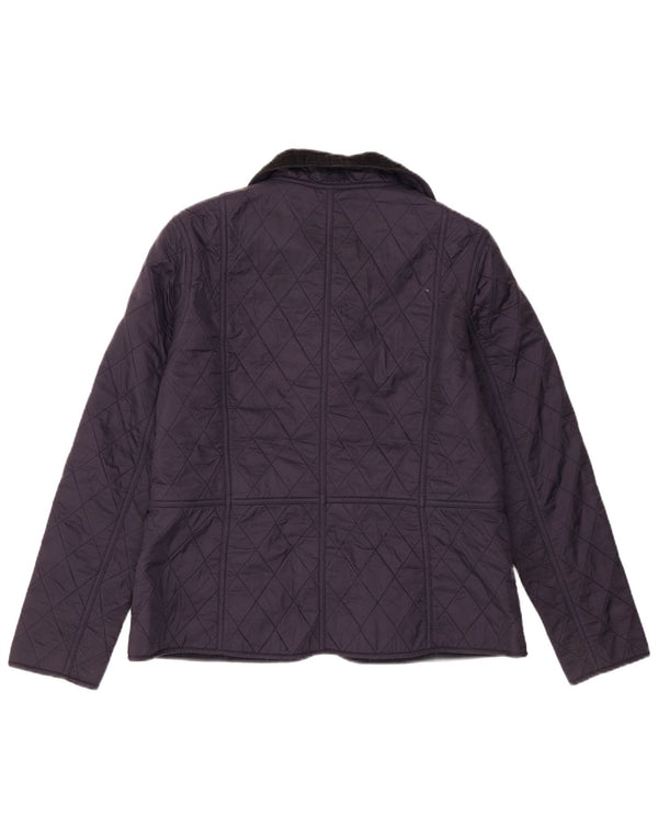 Barbour Chaqueta acolchada para mujer Reino Unido 44 Grande Azul marino Colorblock