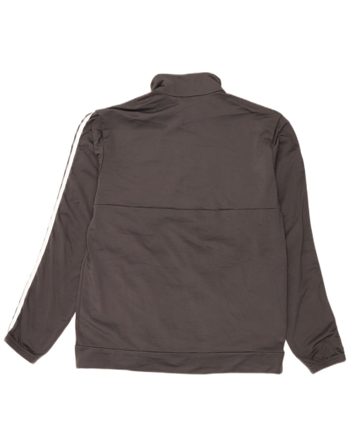 Adidas Hombre Chándal Top Chaqueta Grande Gris Poliéster