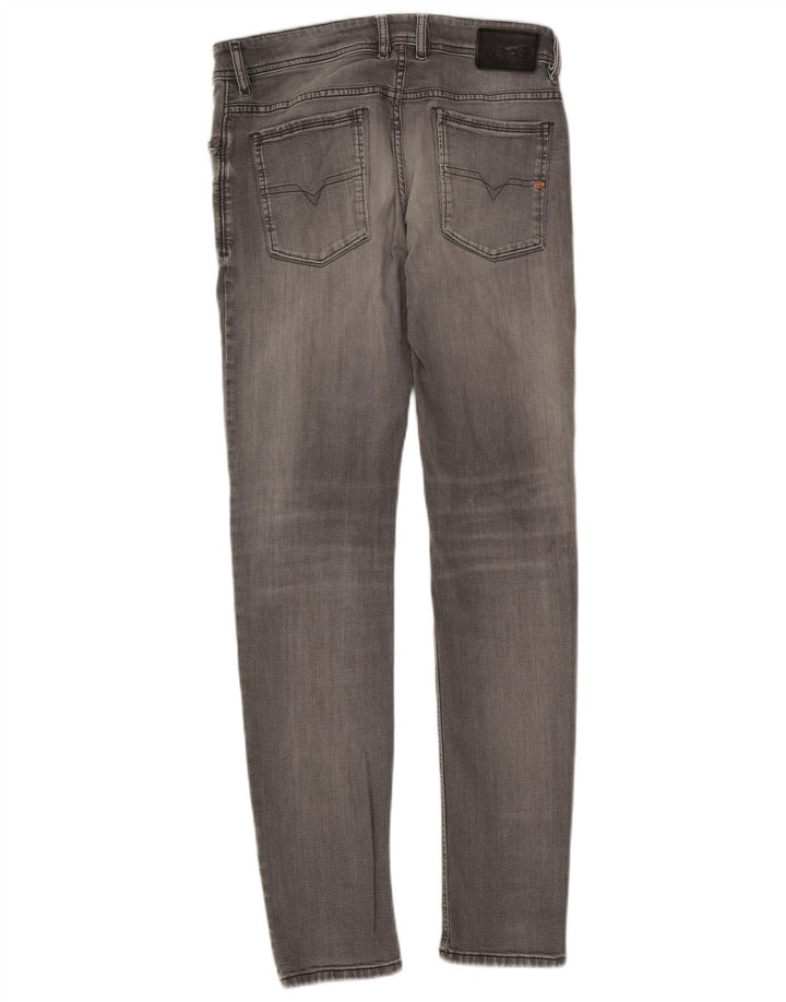 Diesel Hombre Sleenker Slim Jeans W32 L32 Algodón Gris