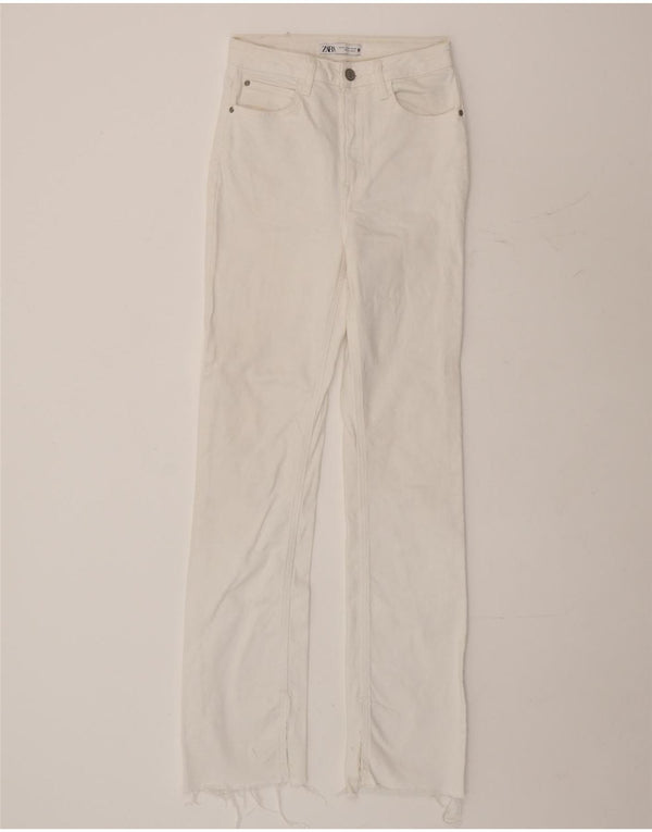 Zara Jeans Slim Mujer EU 36 XS W26 L32 Algodón Blanco